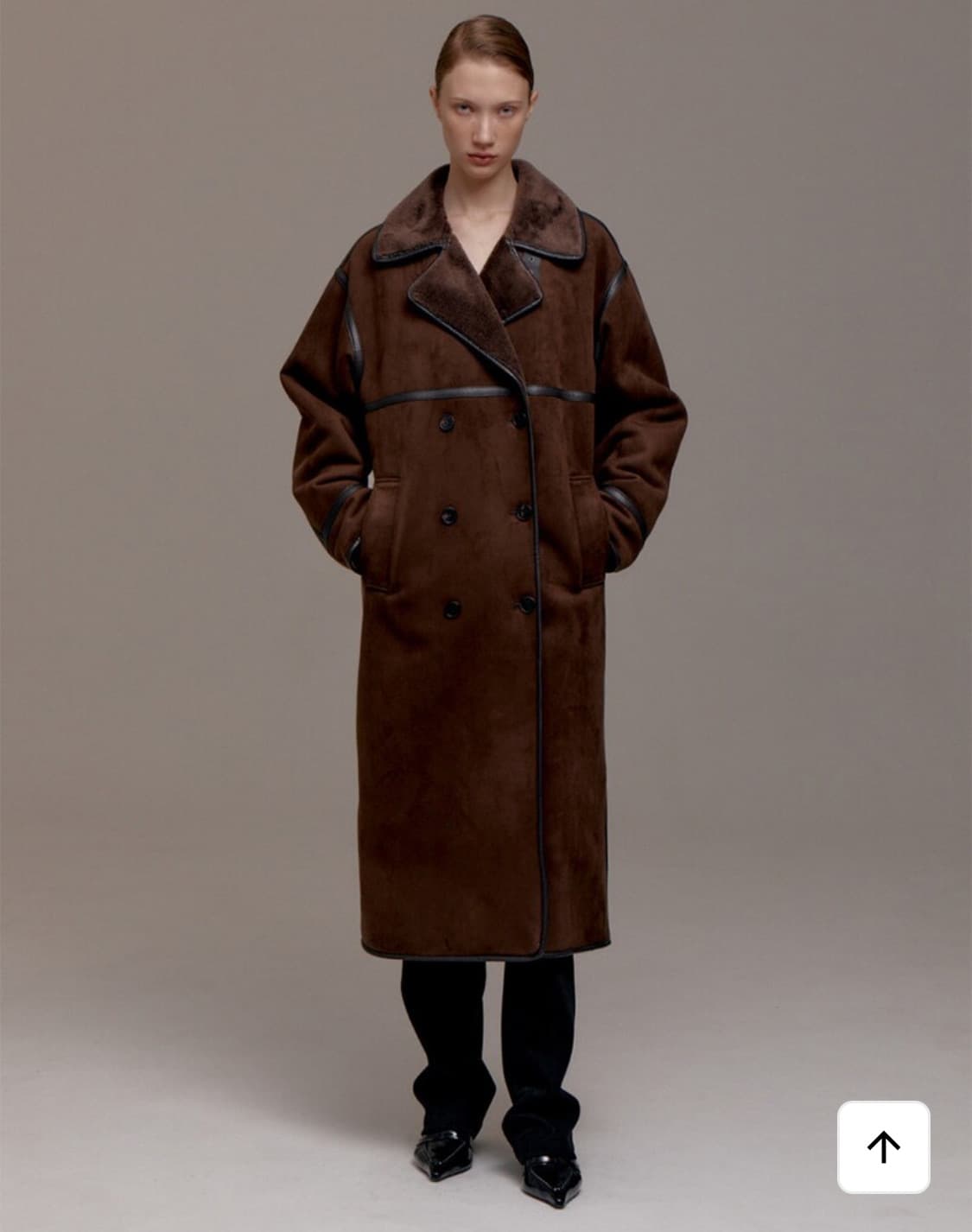 르비에르 포 스웨이드 셔링 코트 상품이미지2