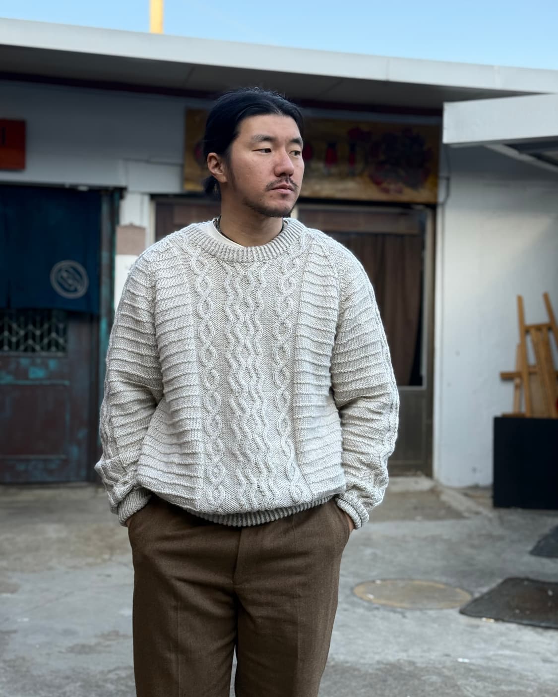 빈티지 피셔맨 스웨터 103-105 상품이미지7