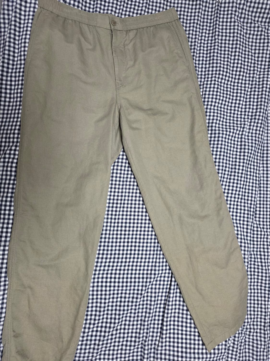 아르켓 리넨 블렌드 트라우저 카키 그린 54 상품이미지2