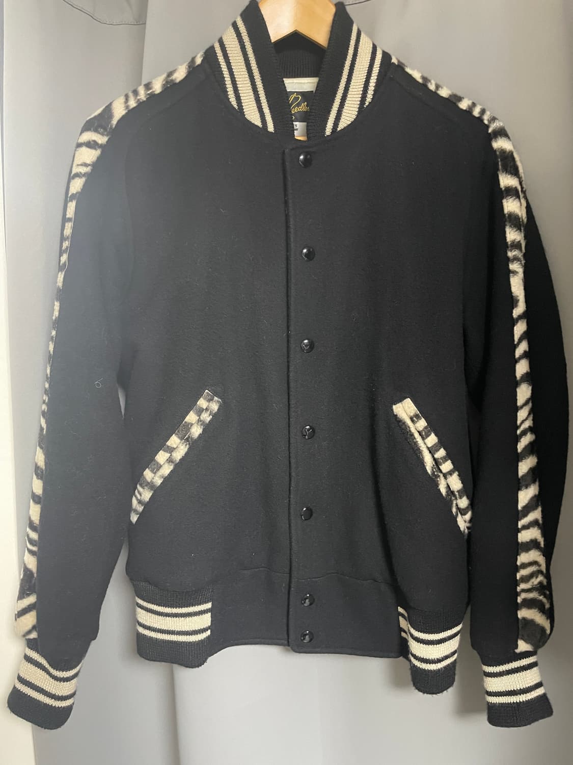 니들스 레오파드 바시티 테디 자켓 상품이미지6