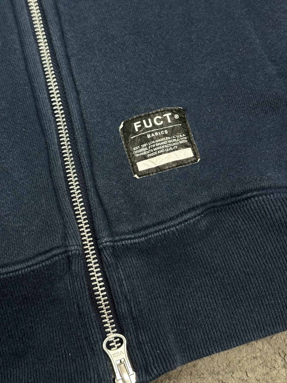 00s FUCT 베이직 후드집업 L 상품이미지5