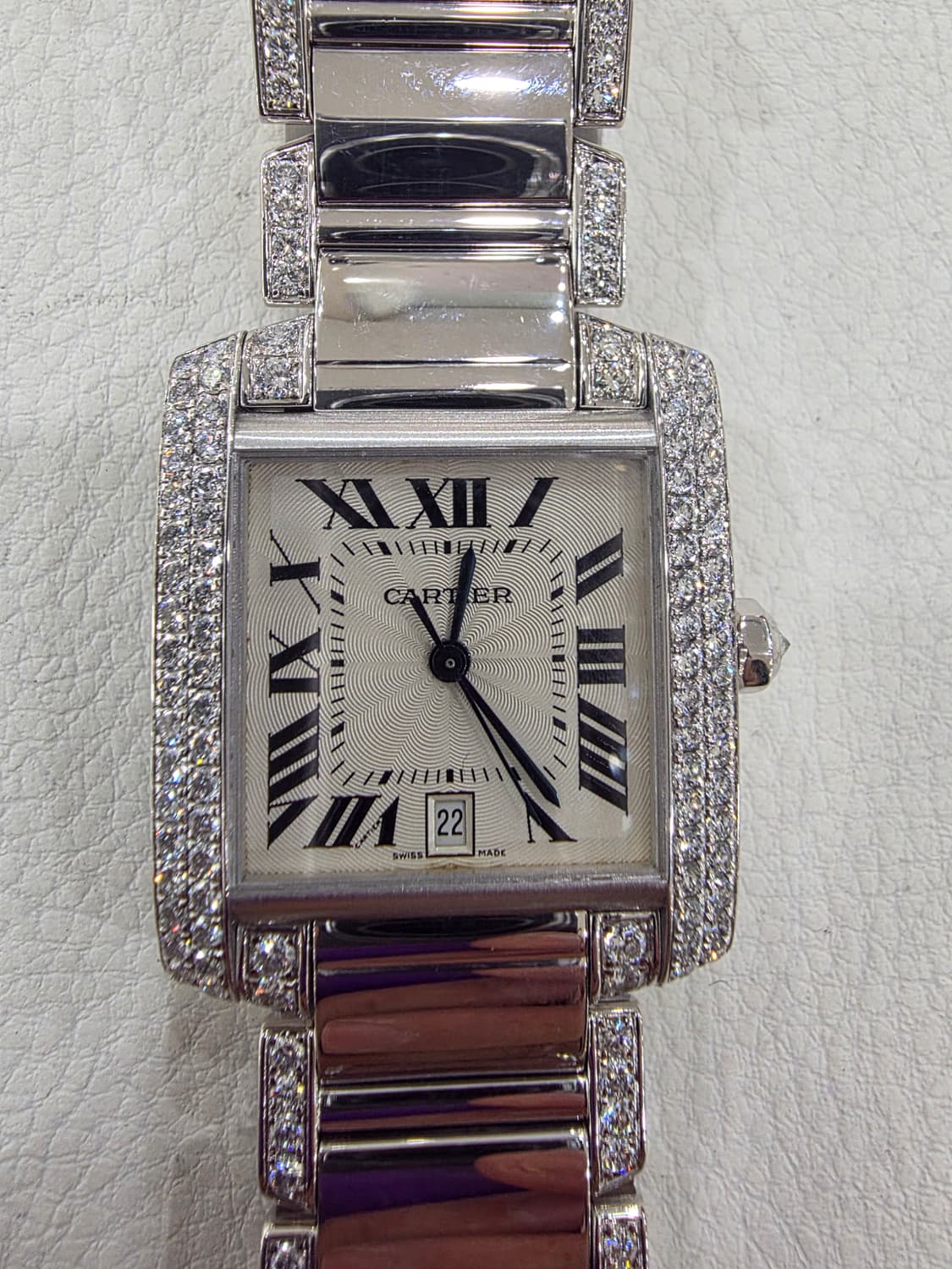 까르띠에 탱크 금통 다이아 시계 정품 상품이미지4