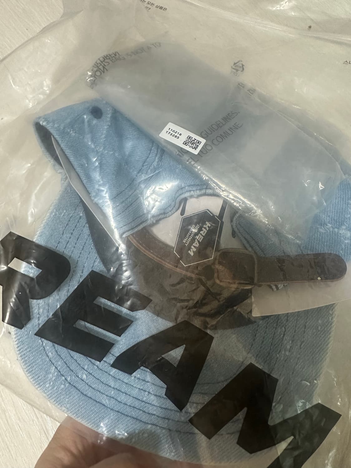 [OS] 슈프림 펀치드 데님 캠프캡 워시드 인디고 - 23FW 상품이미지4