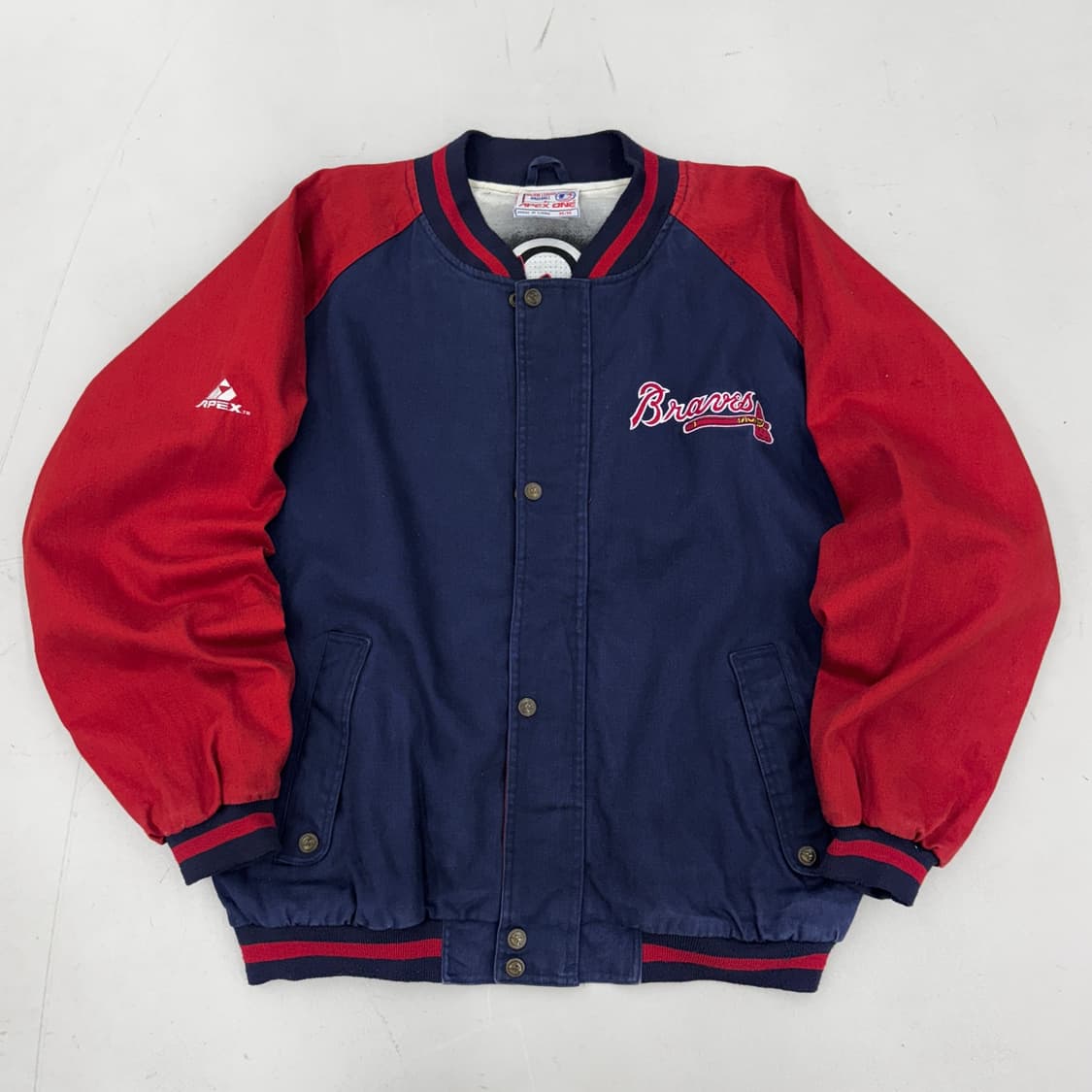 MLB 90s X apex one 올드스쿨 코튼 베이스볼 바시티 자켓 상품이미지2