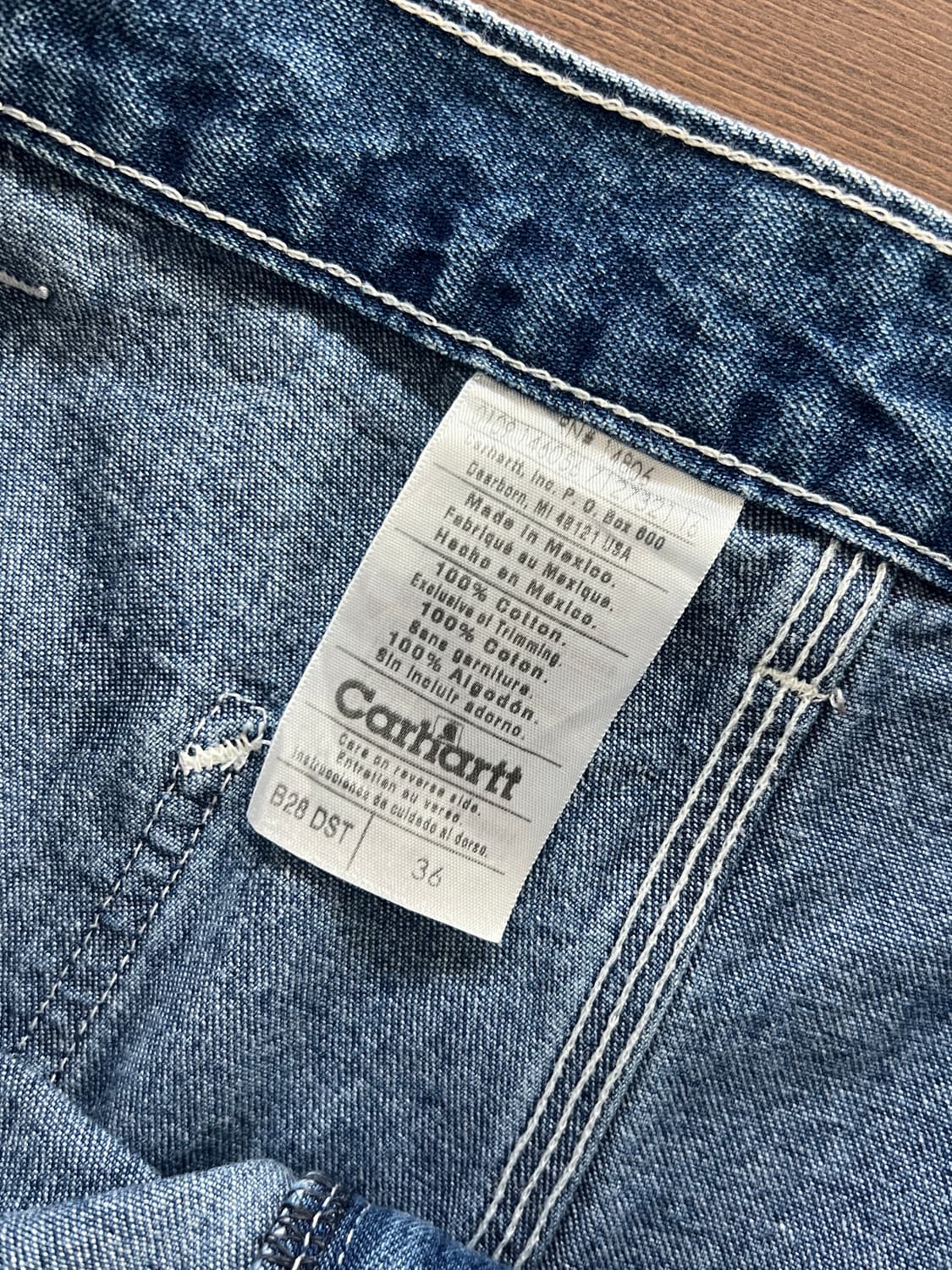 Carhartt 칼하트 워크웨어 카펜터 데님 하프 팬츠 상품이미지6