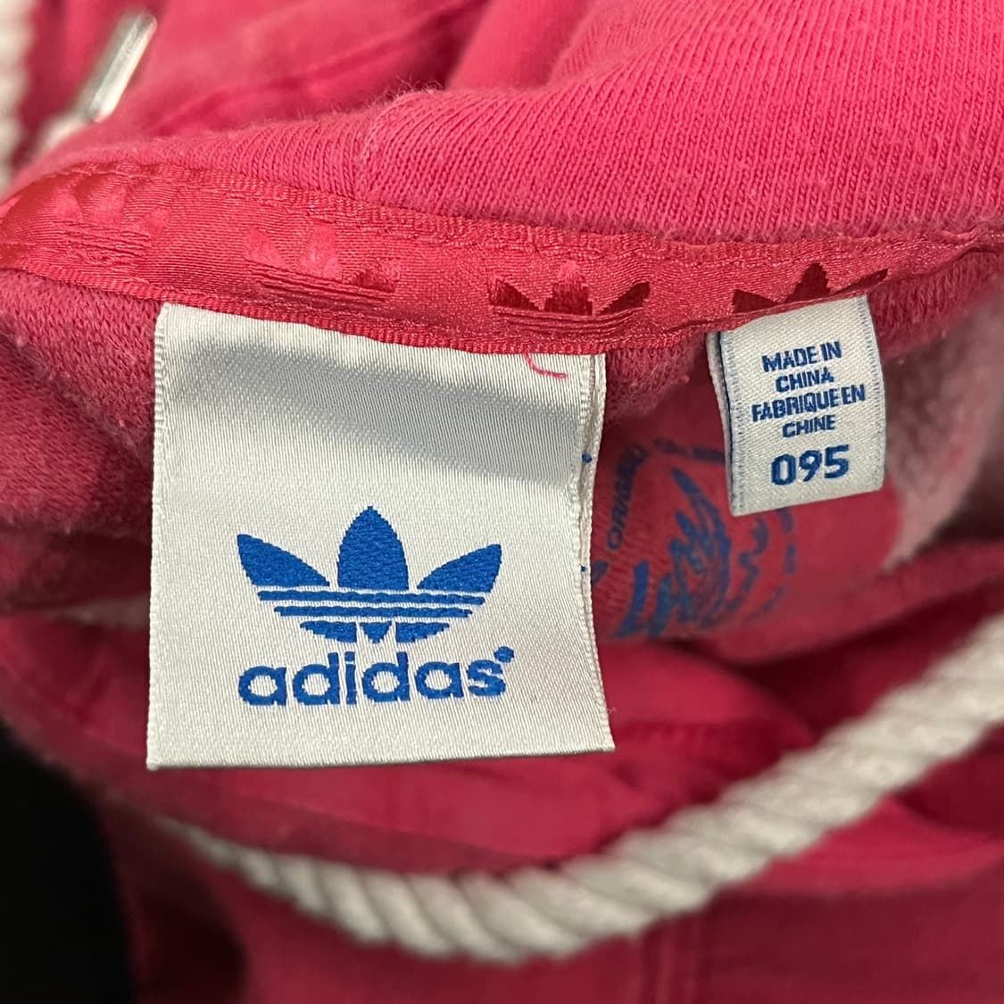 아디다스 핑크 로고 후드티 95 상품이미지5
