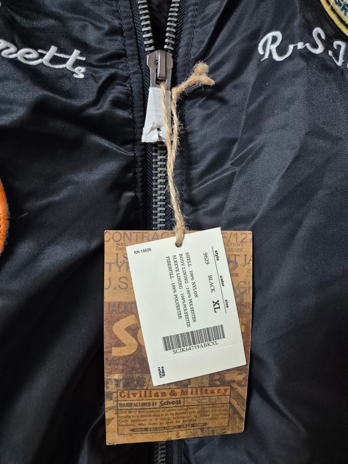 schott (새제품) 쇼트  ma-1 항공점퍼 플라이트자켓 XL 상품이미지4