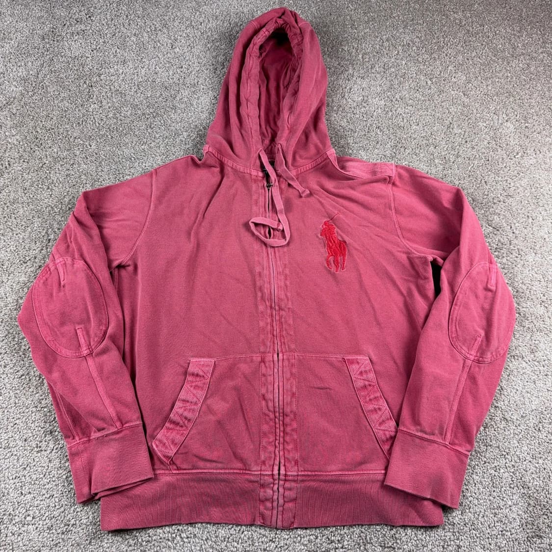 폴로 랄프로렌 빅포니 후드집업 핑크 상품이미지1