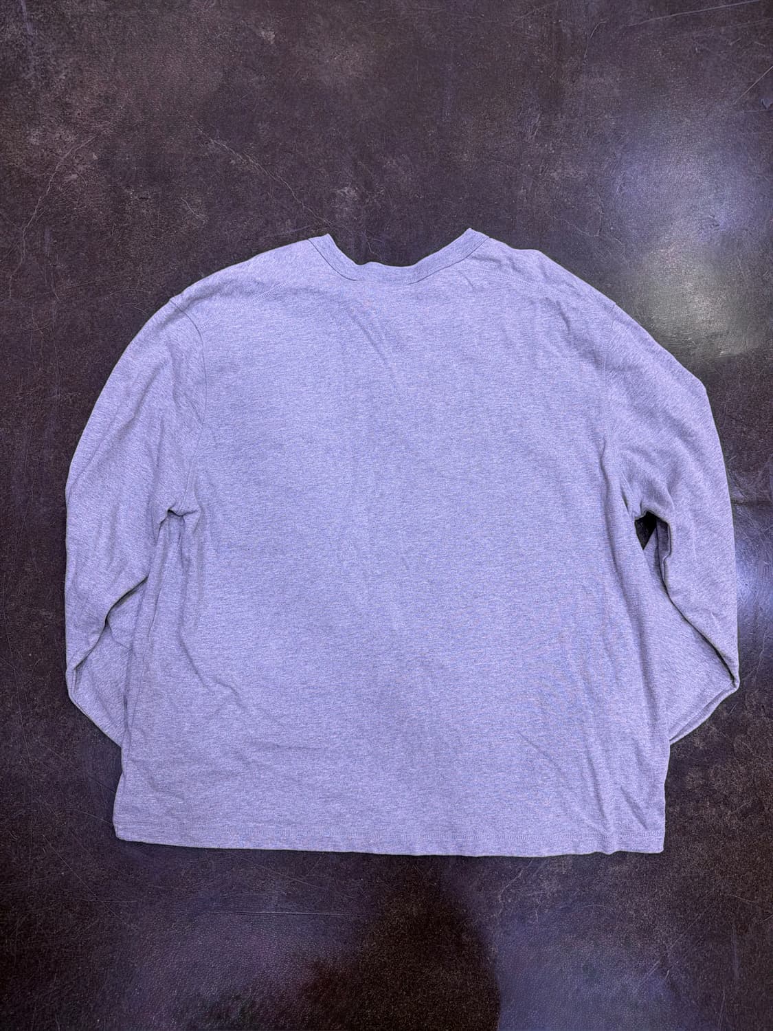 유니폼브릿지 헨리넥 ls 포켓 긴팔티 멜란지 그레이 XL 상품이미지5