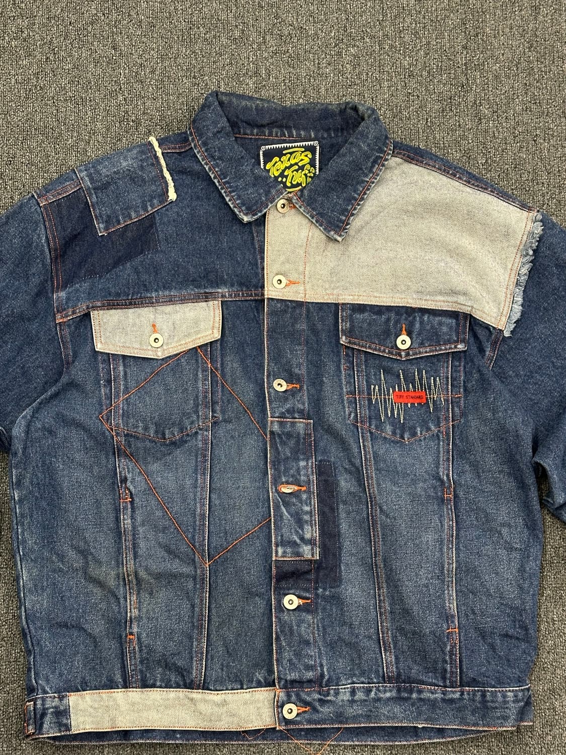 OS)Texas Tuff standard 아메리칸 빈티지 패치워크 데님자 상품이미지3