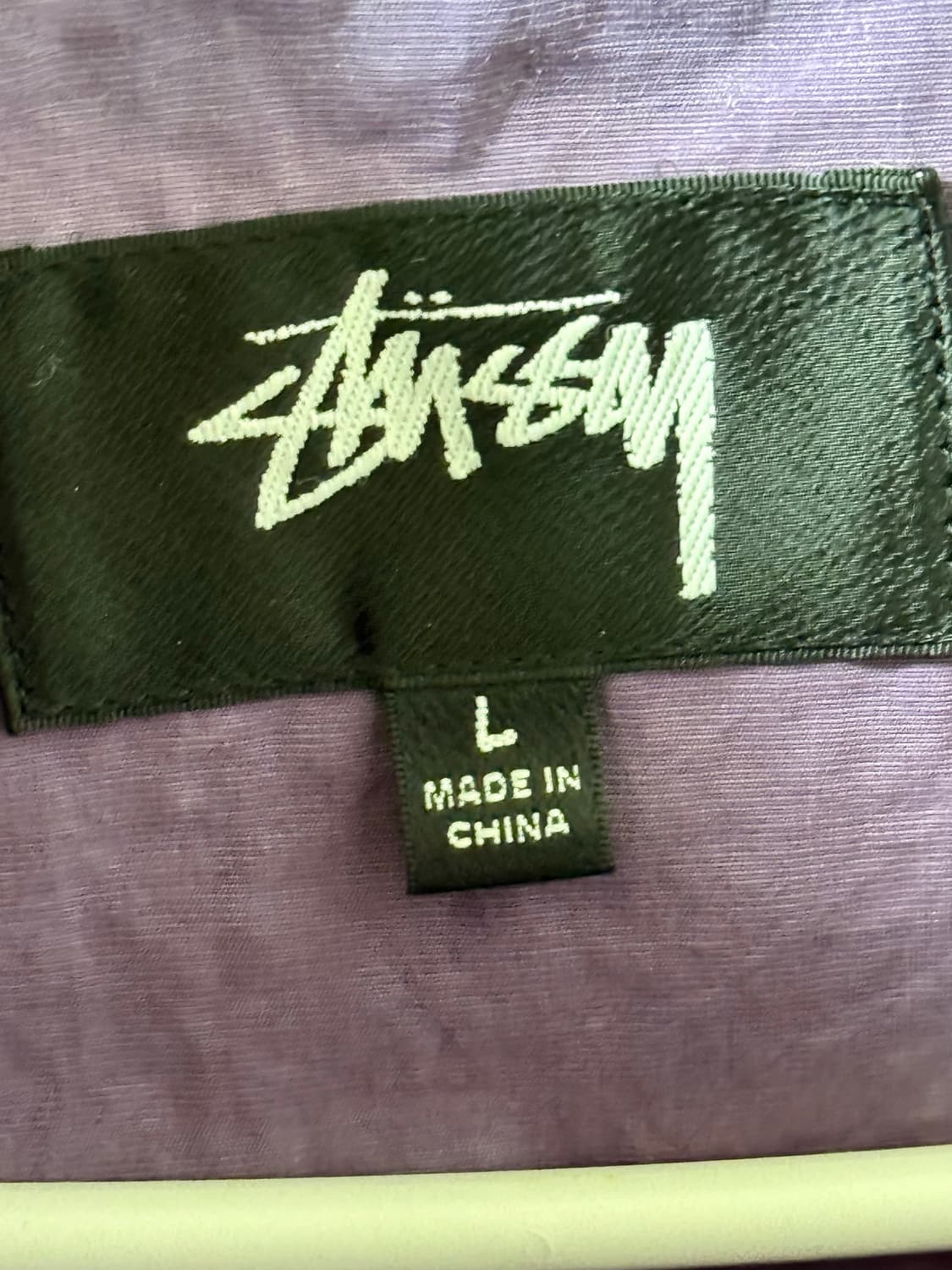 스투시 비치 쉘 자켓 바람막이 퍼플 L 상품이미지4