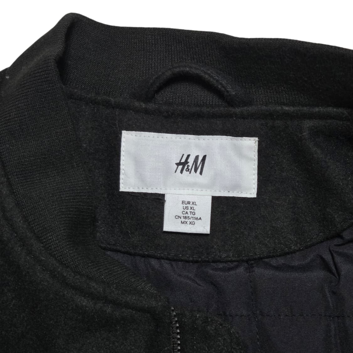 H&M의 카키 모직 블루종 항공 점퍼 상품이미지6