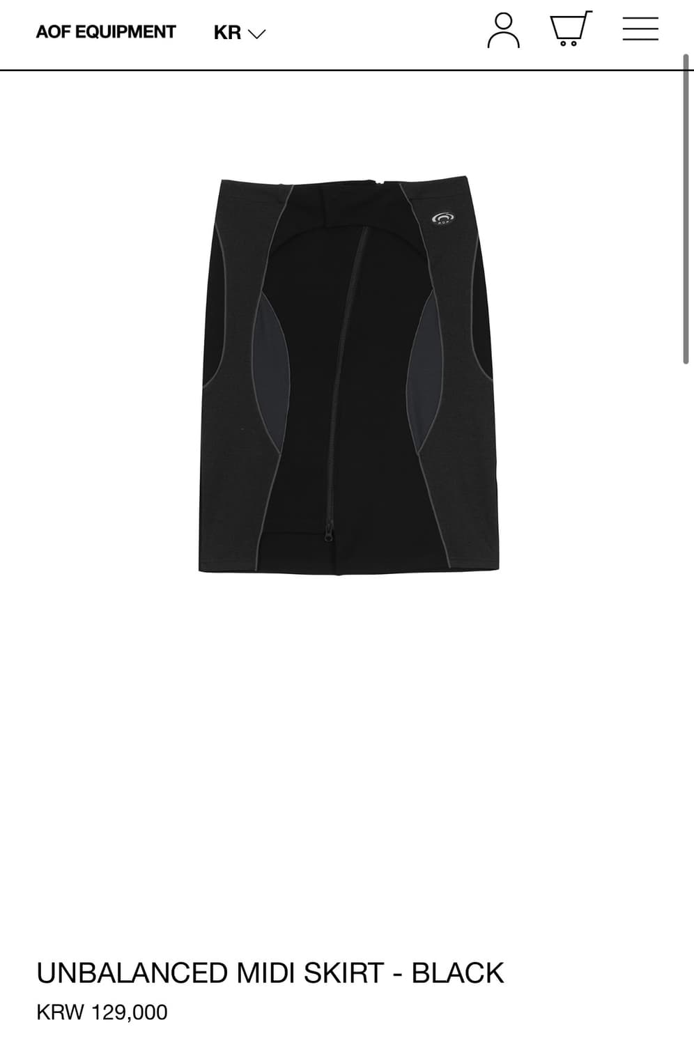 art of field unbalanced midi skirt 상품이미지1