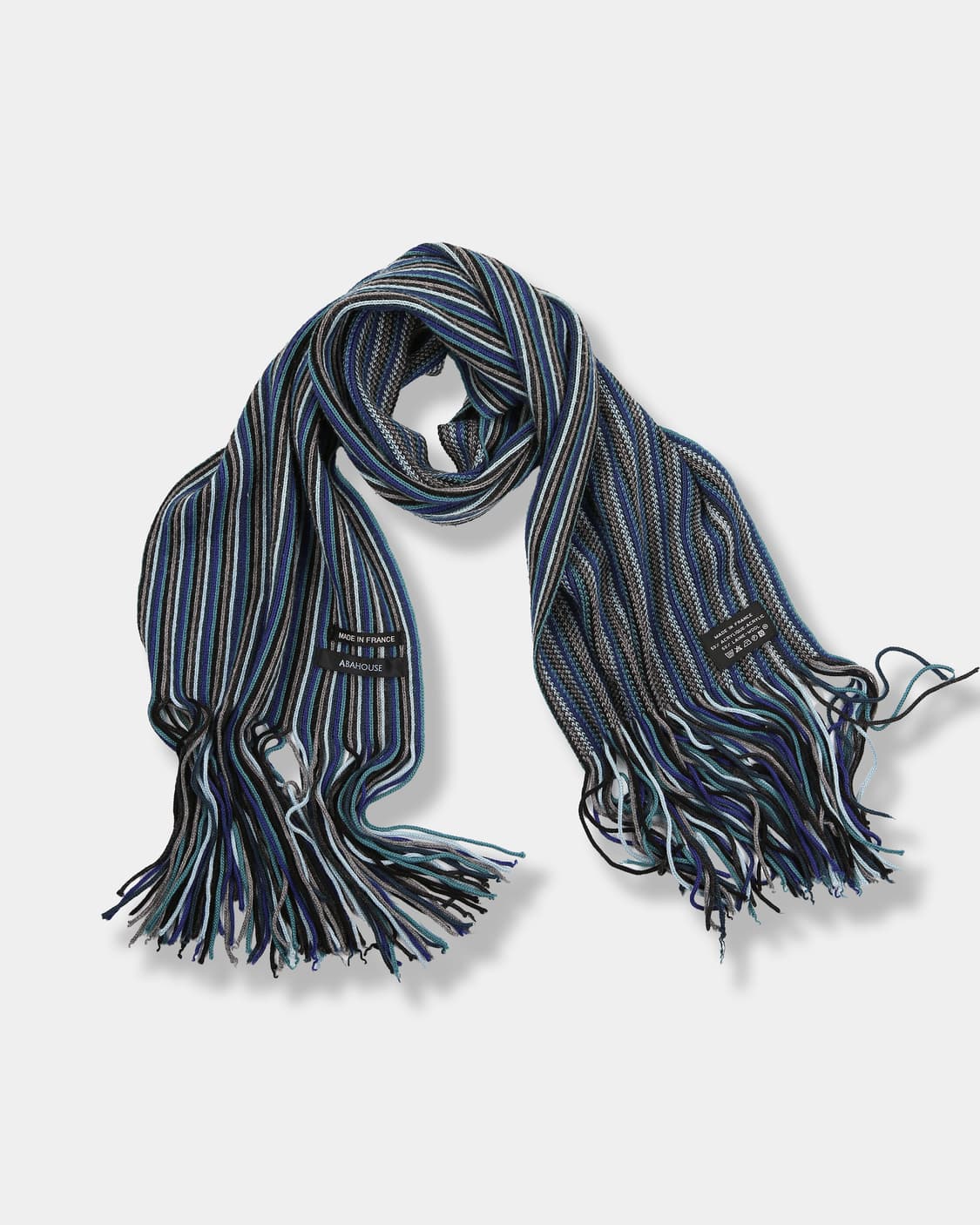 ABAHOUSE Wool Blend Stripe Muffler 상품이미지1