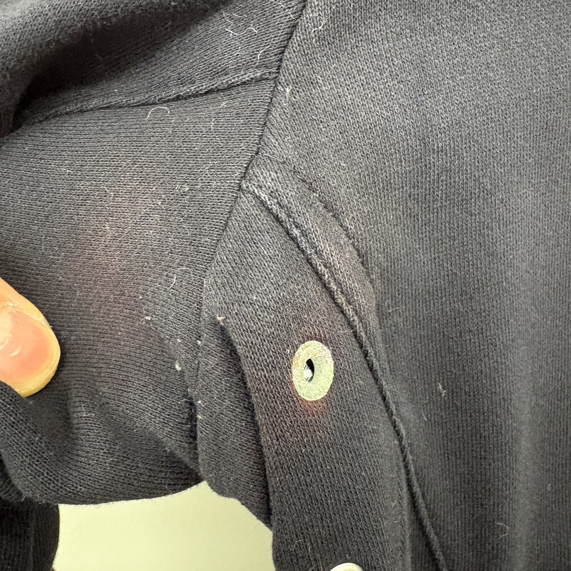 메킨토시 블랙 후드 버튼 자켓 여성 L 상품이미지5