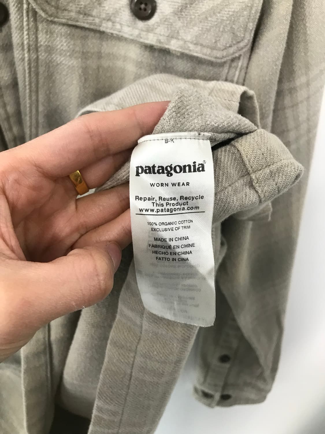 파타고니아 오가닉코튼 포켓 체크 셔츠 상품이미지4