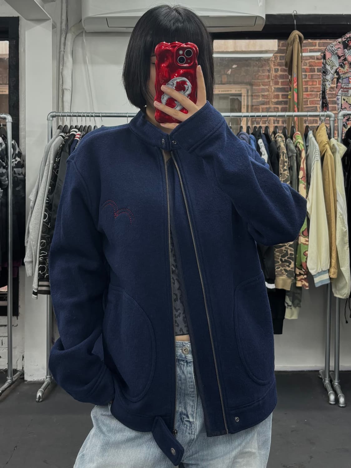 리바이스 넥버튼 울 자켓 상품이미지1