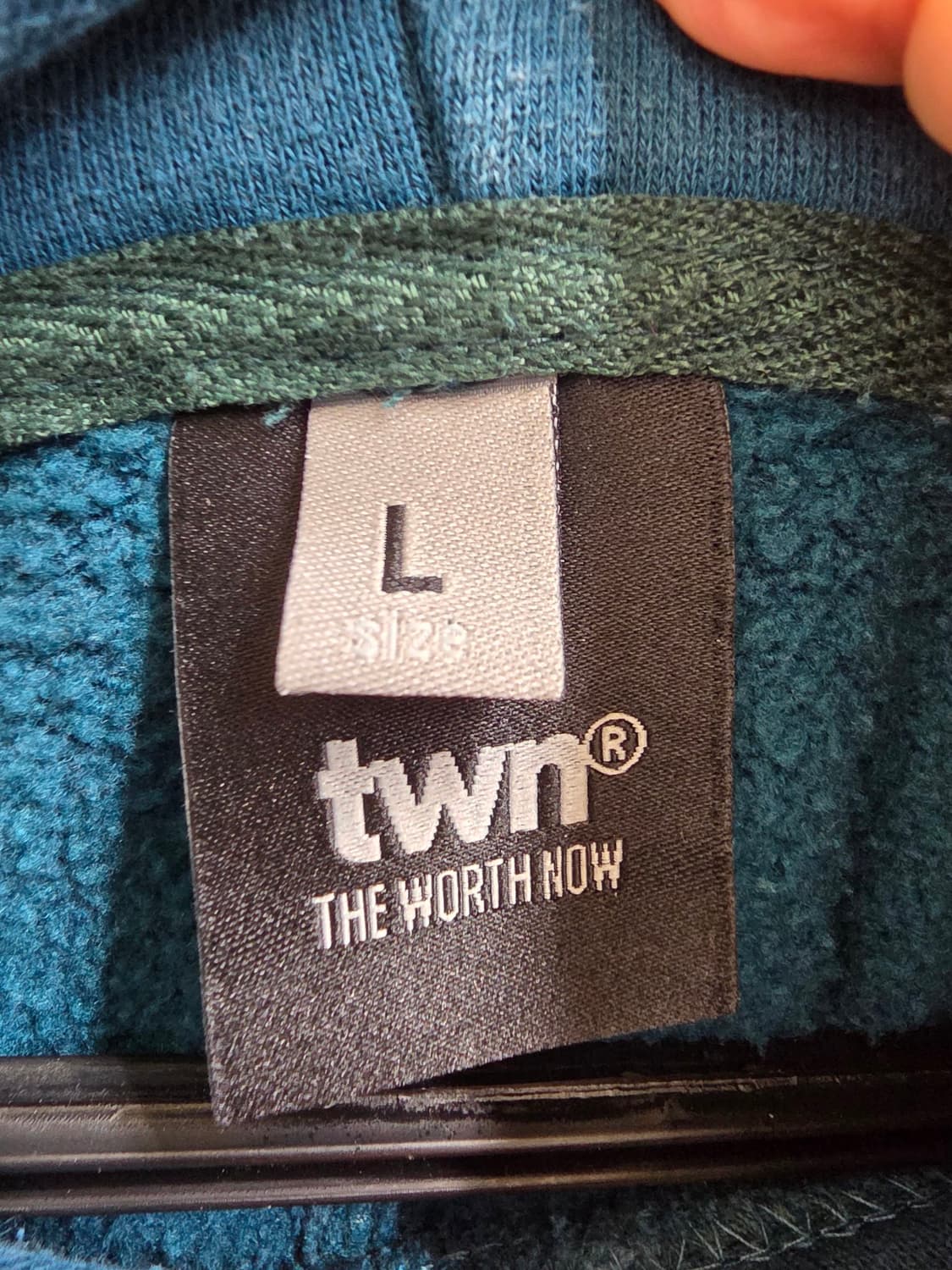 [프립]L/TWN 오버핏 후드티 청록색 상품이미지7