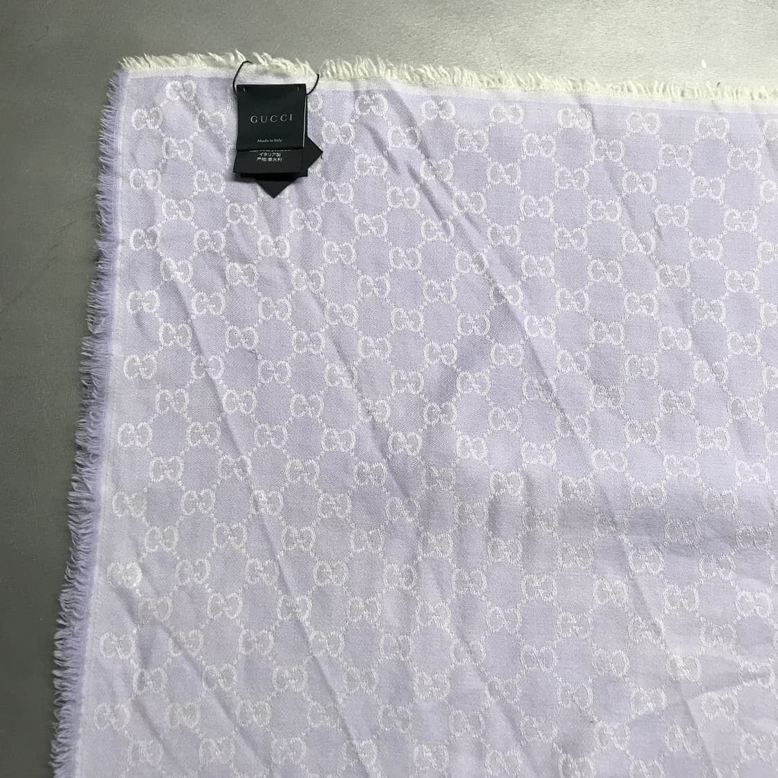 구찌 로고 스카프 퍼플 상품이미지3