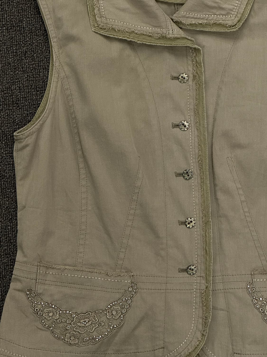 2)Chris montez 빈티지 그런지 무드 워시드 베스트 상품이미지2