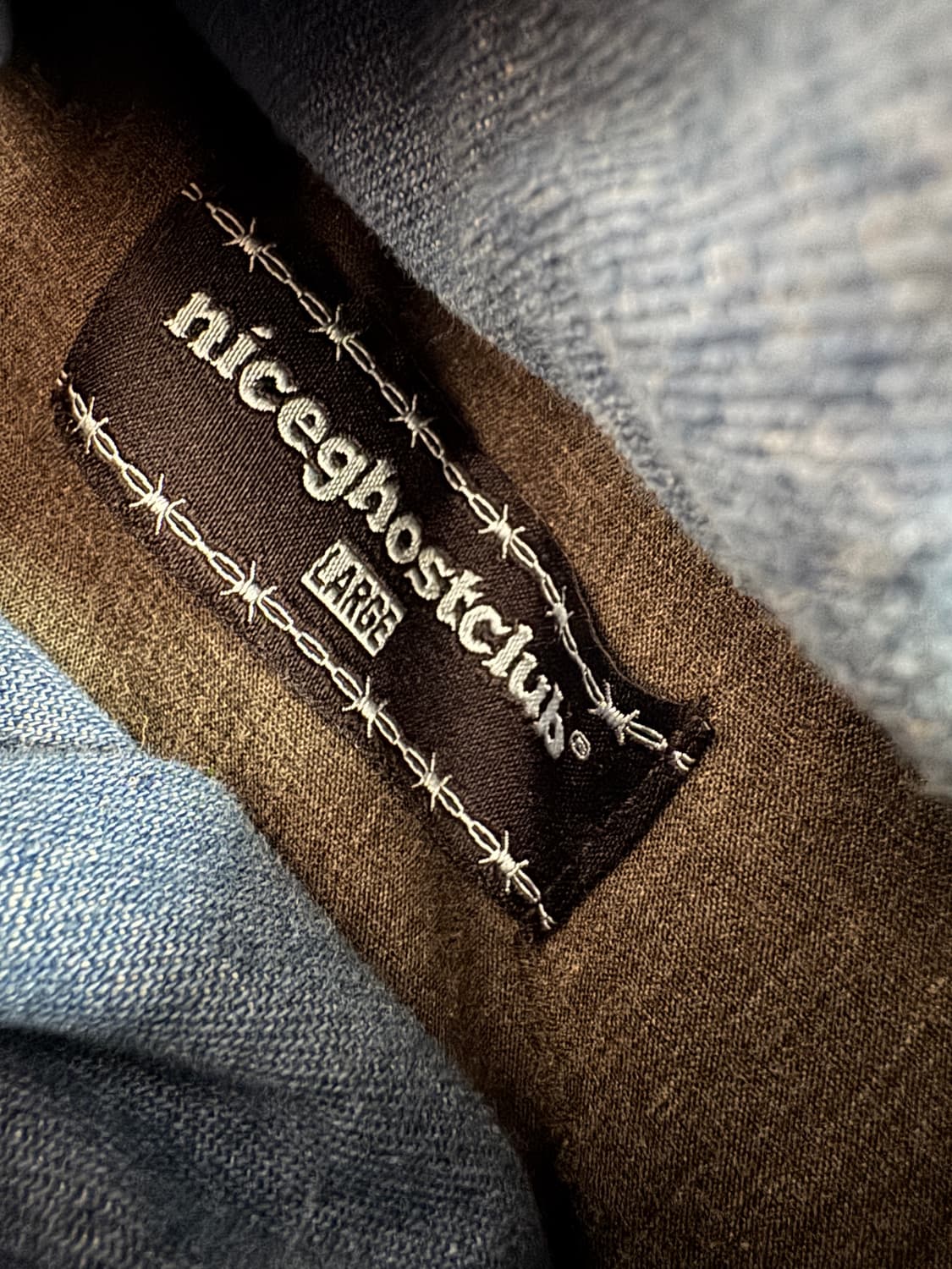 희귀!! 나이스고스트클럽 빅사이즈 워싱 데님 패딩 2XL~ 상품이미지3