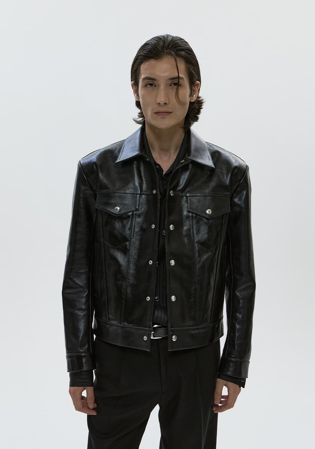 [XL] 새상품 세비지(savage) 레더 트러커 자켓(leather t 상품이미지1