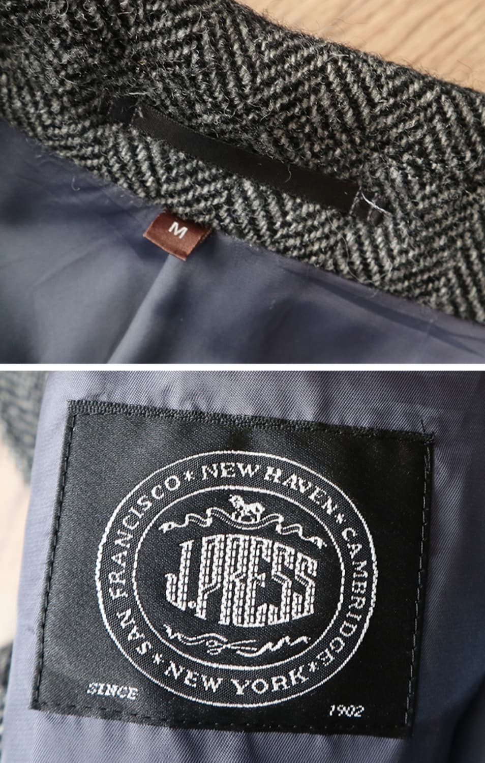 일본판 j press 제이프레스 스코틀랜드산 울100% 헤링본 코트 상품이미지8