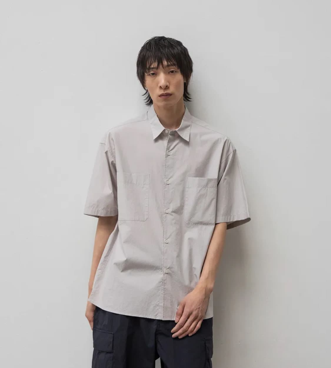 [2사이즈] 어나더오피스 라이터 셔츠 도브 그레이 상품이미지1