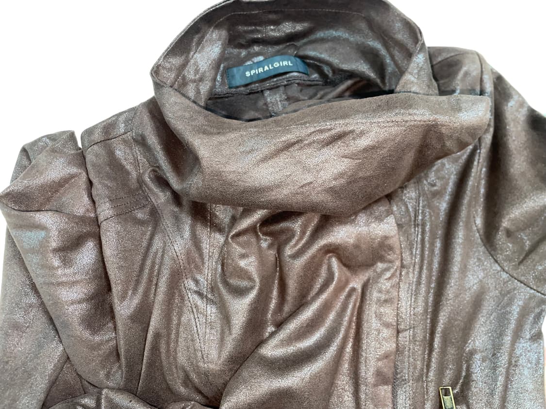 Spiralgirl drape suede jacket br 상품이미지1
