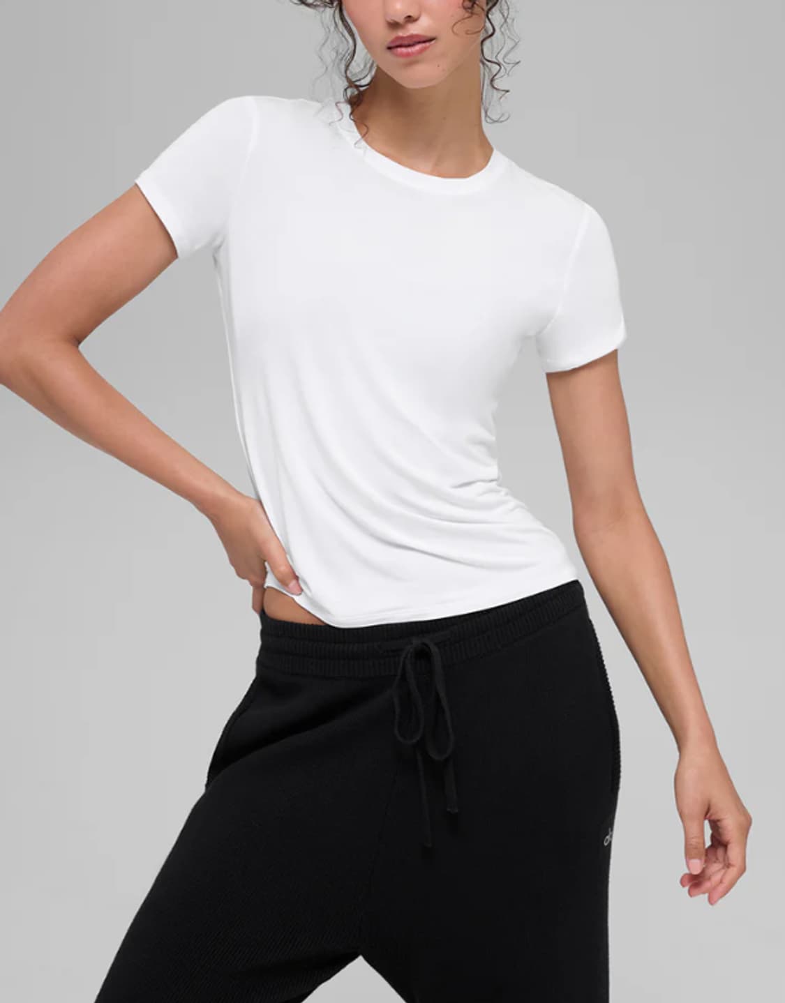 (새상품) 알로요가 Alo Yoga 올 데이 반팔 화이트 XS 상품이미지1