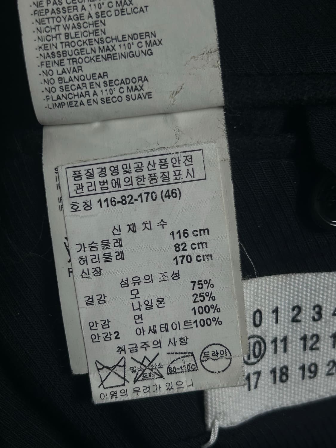 마르지엘라 블랙 테일러드 자켓 상품이미지10