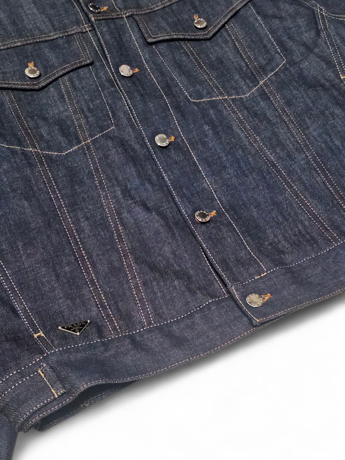 프라다 삼각로고 오버사이즈 데님 자켓 상품이미지6