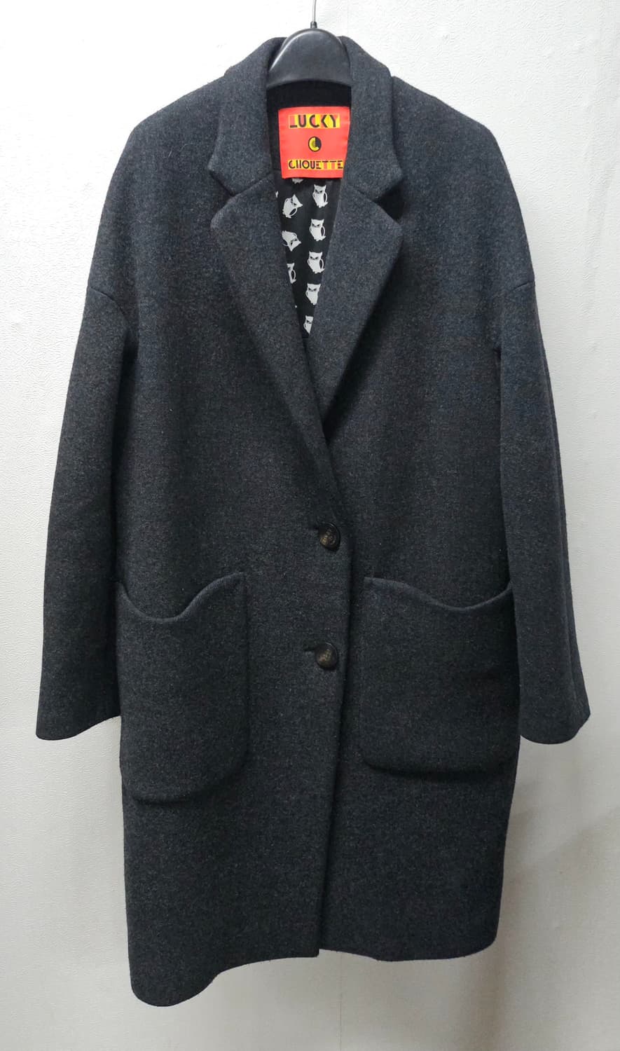 럭키슈에뜨 차콜 울 코트 34사이즈 상품이미지1