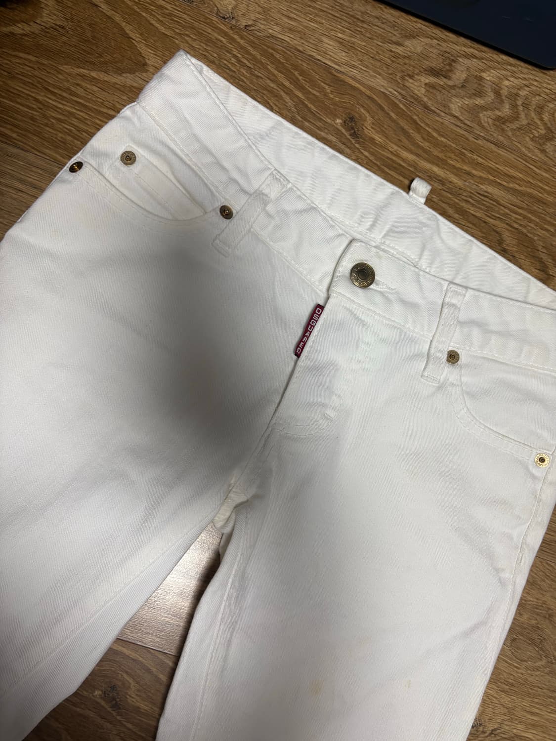 디스퀘어드2 화이트팬츠 상품이미지1