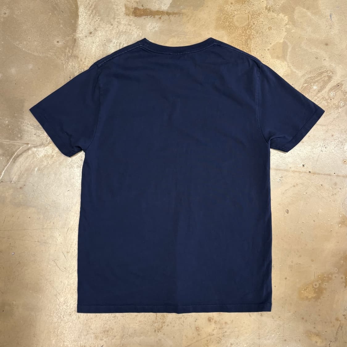 L 메종키츠네 더블폭스 트리컬러 네이비 반팔티 상품이미지3