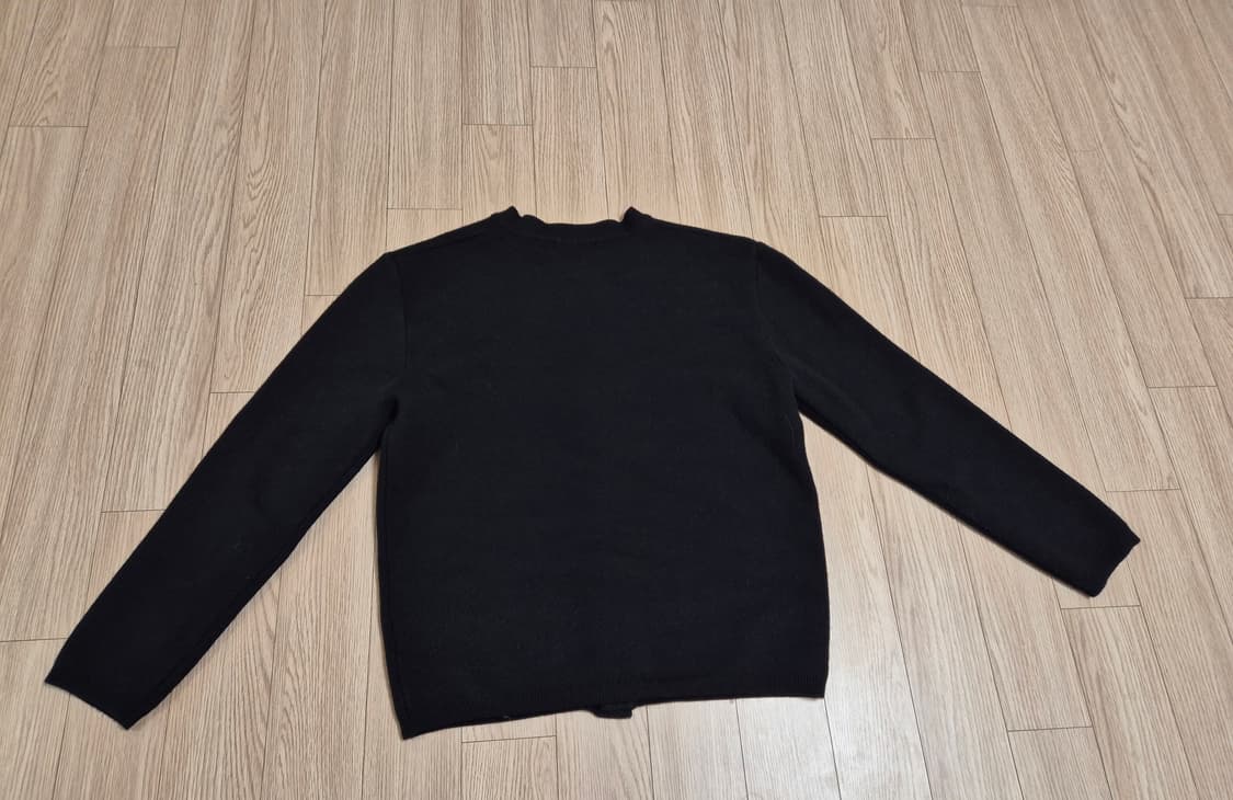 엘무드 세미오버 가디건 블랙 44 사이즈 상품이미지6