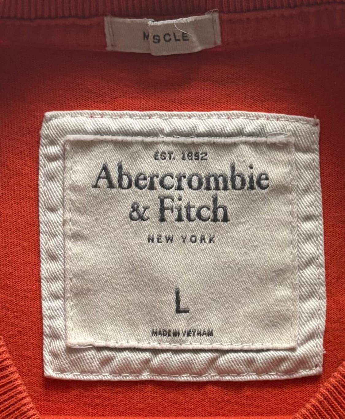 아베크롬비 빅로고 오렌지 반팔티 상품이미지4