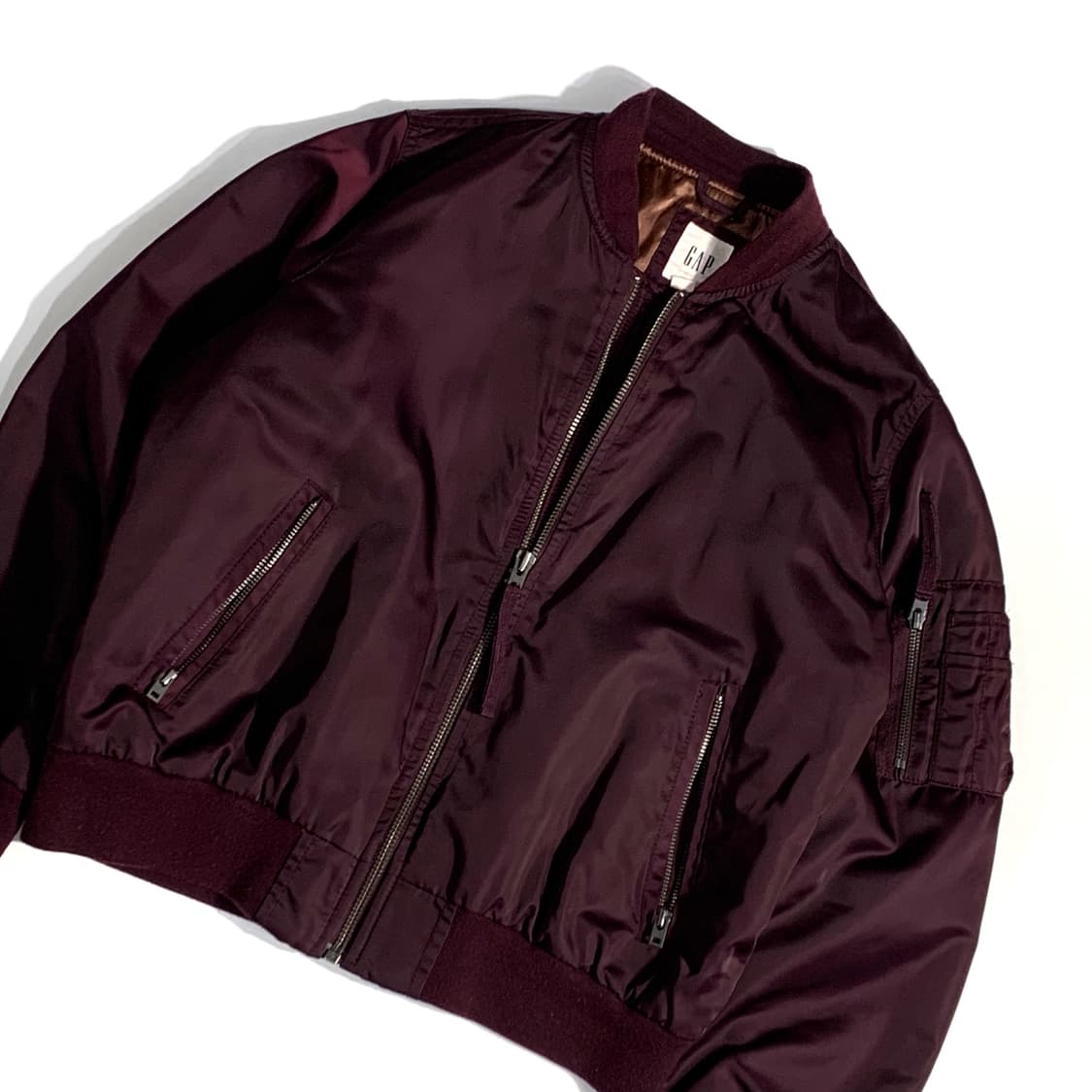 갭 버건디 ma-1 항공점퍼   상품이미지2