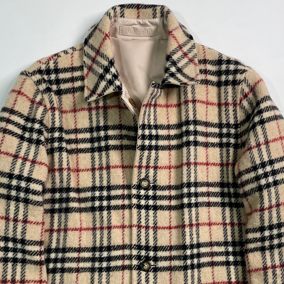 버버리 노바체크 울 리버시블 하프코트 상품이미지2