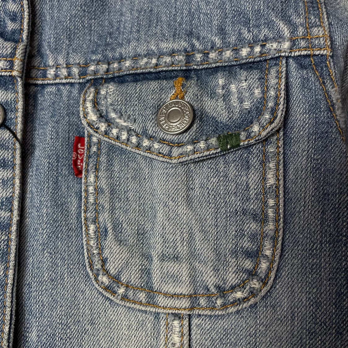 리바이스 78265 연청 투포켓 데님 자켓 90 상품이미지5