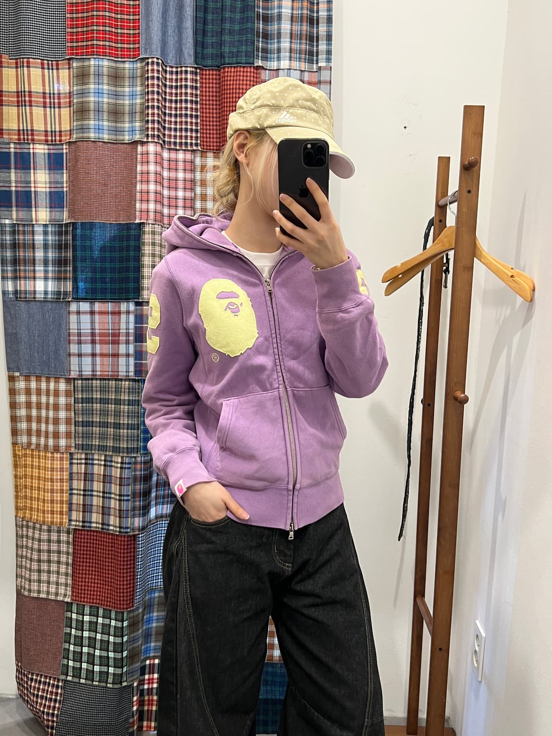 베이프 라벤더 사루 후드집업 상품이미지1