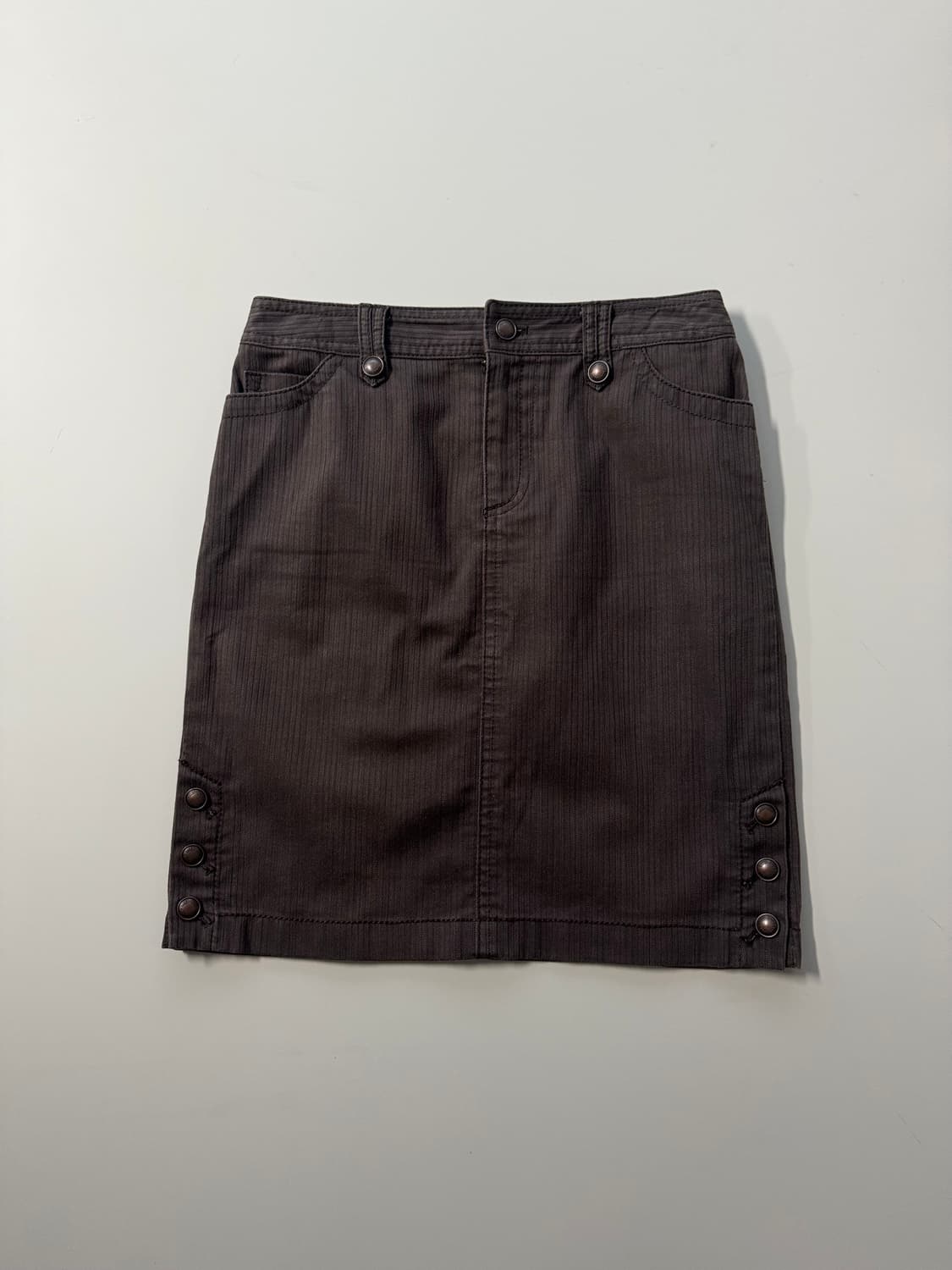 사이드 버튼 디테일 스커트 상품이미지1