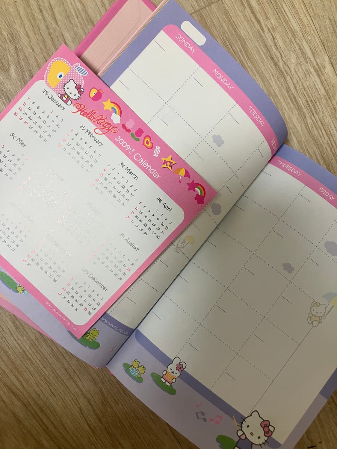 2008년도 고전 키티 달력 상품이미지2