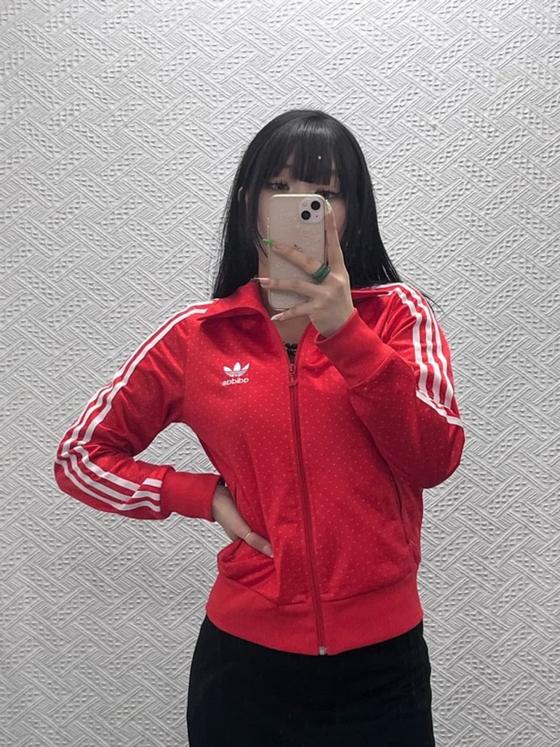 아디다스 Y2K 00's 러블리힙 땡땡이 져지 집업 95 C09206 상품이미지2