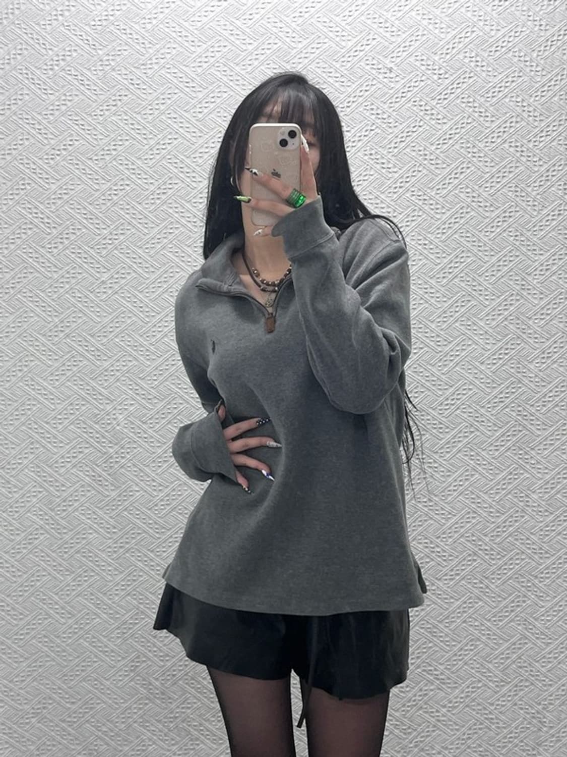 폴로 랄프로렌 모던 캐주얼 여리핏 반집업 니트 L C08687 상품이미지1