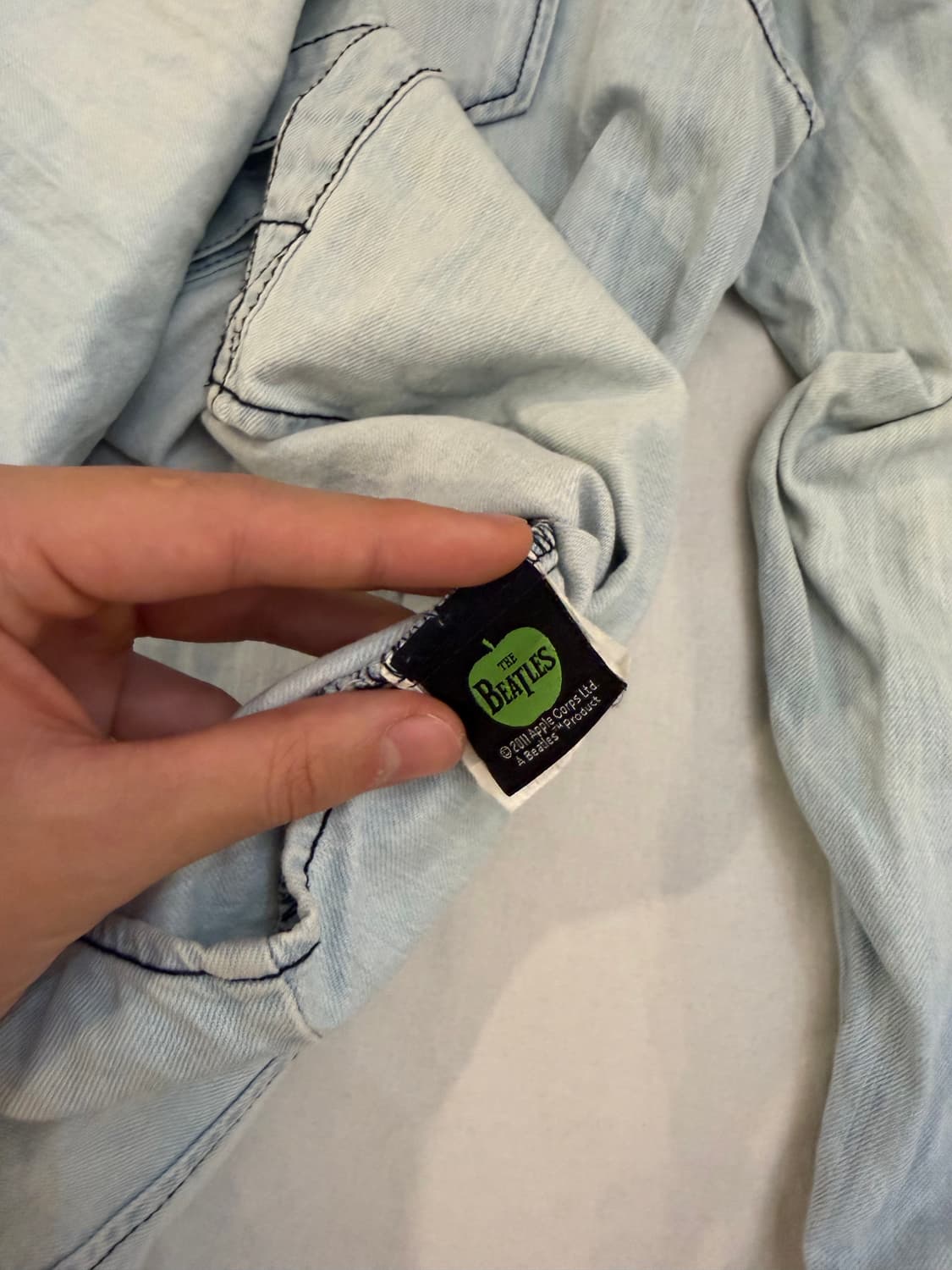 국내유일) 빈티지 비틀즈 백프린팅 데님셔츠 상품이미지8