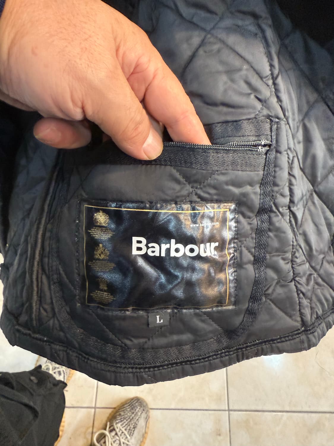 100 정품 바버 누빔자켓 팝니다 상품이미지3