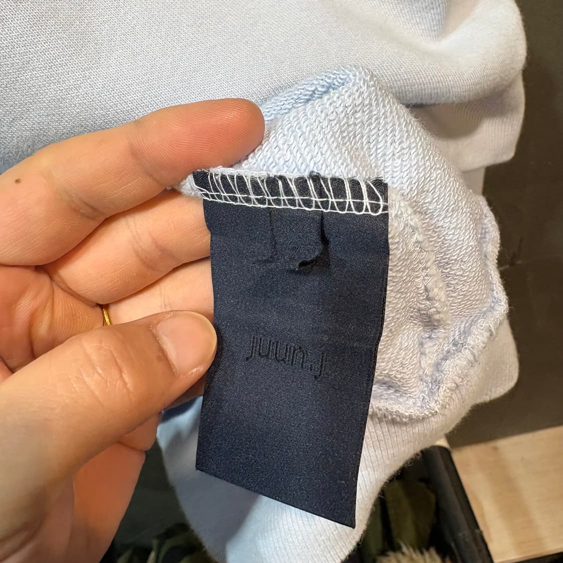 [L] JUUN J 준지 백프린팅 스웻 셔츠 상품이미지7