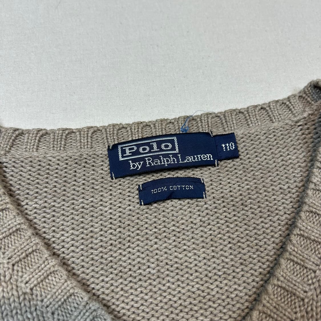 XXL) 폴로 랄프로렌 오트밀 헤비코튼 라운드넥 니트 상품이미지7