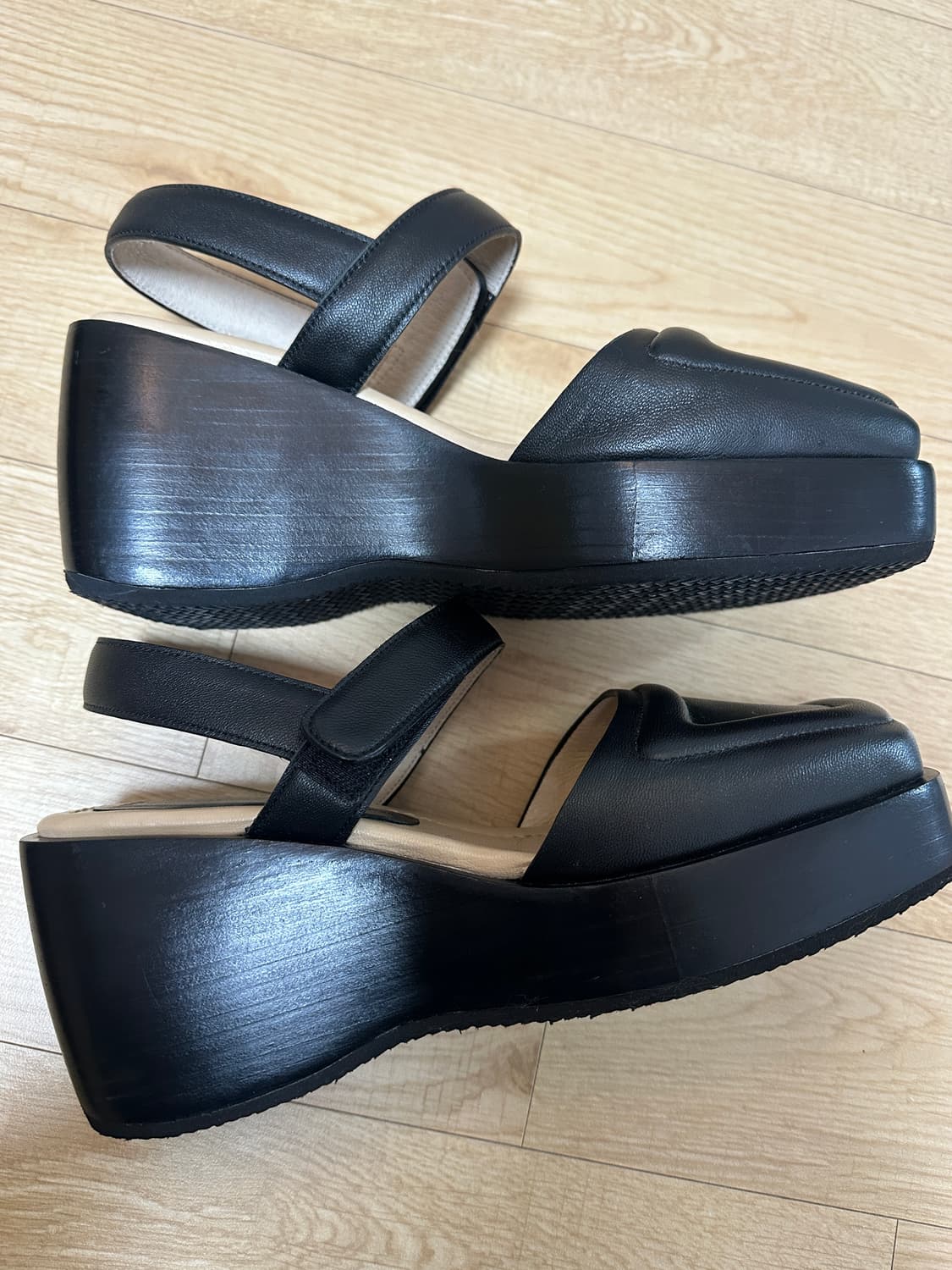 오소이 90‘s 스트랩힐 245 블랙 상품이미지4